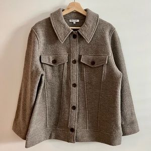 Madewell Boiled Wool Bridgman Sweater Jacket